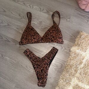Leopard Print Bikini Set